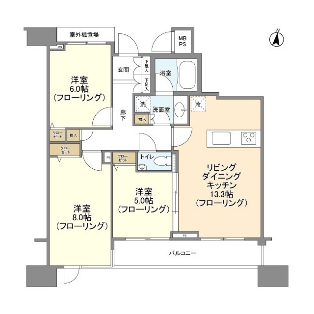 HF白金高輪レジデンスの間取り