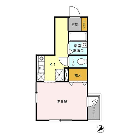 エクレール橋本の間取り