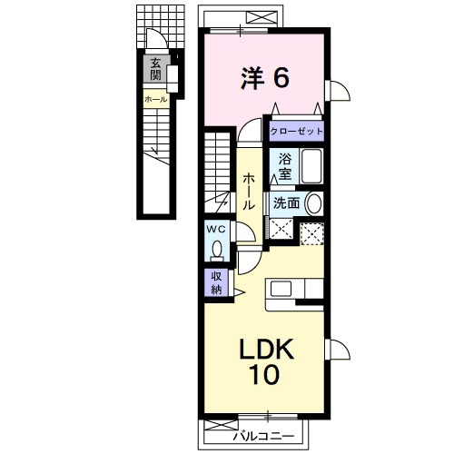 ダイヤモンドフラット Ⅱの間取り