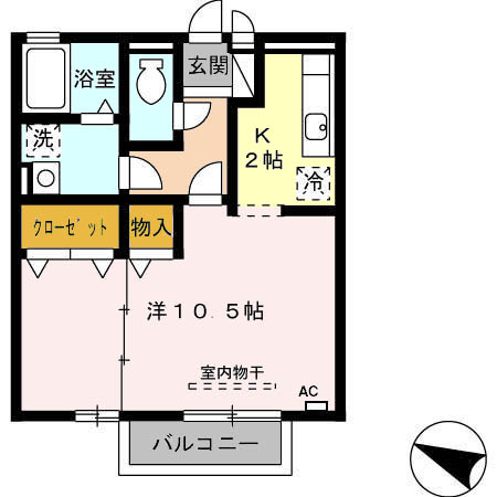 ラ・メーグⅡの間取り