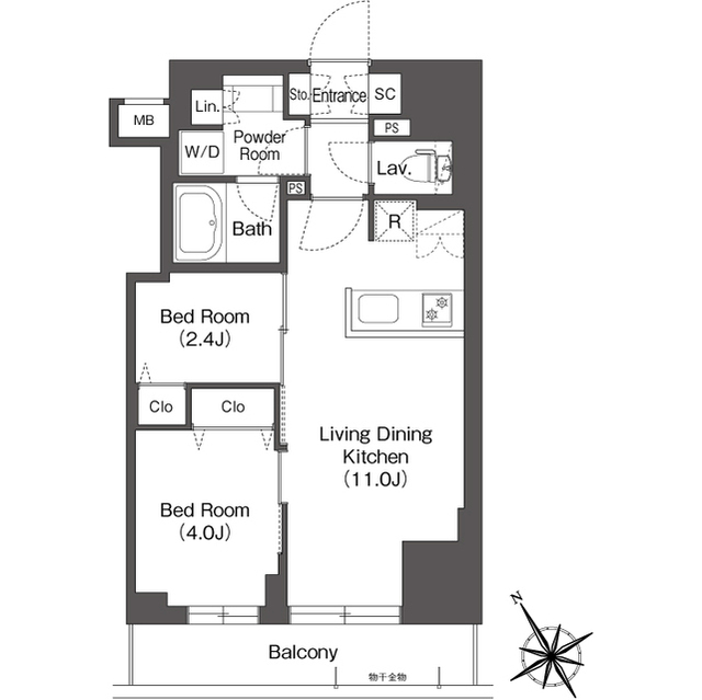 BluRock後楽園の間取り