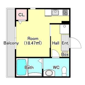 YKヒルズ横浜三ツ沢1(旧ハーミットクラブハウス横濱三ッの間取り