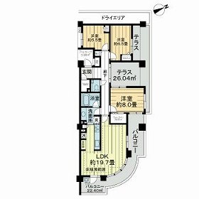 ライオンズヴィラッジオ玉川学園フォレストレジデンスの間取り