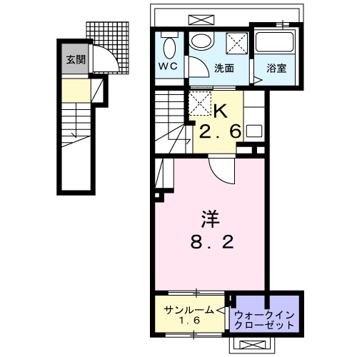 グレース メロウ Cの間取り