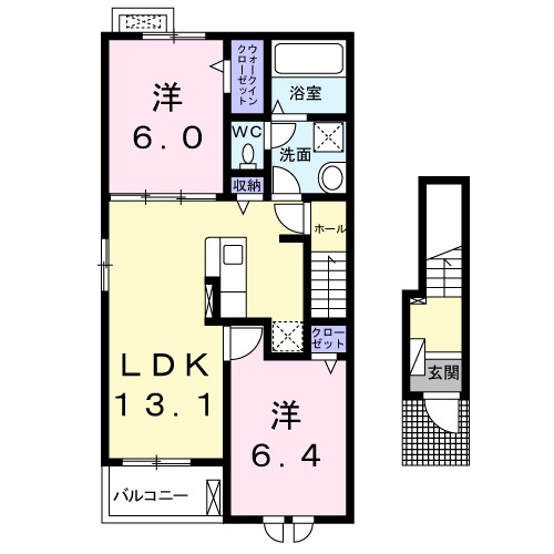 カーサ アリエッタの間取り