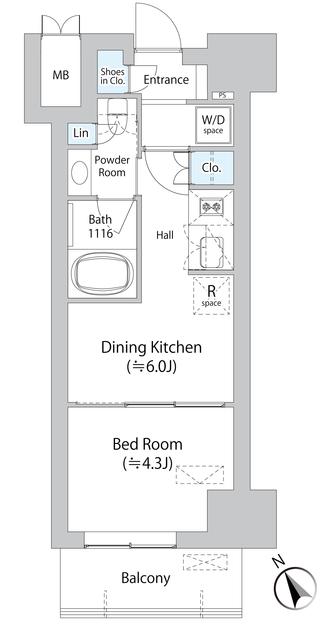 ミリアレジデンス浅草橋Ⅱの間取り