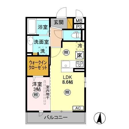 セジュールグリーン さつきの間取り