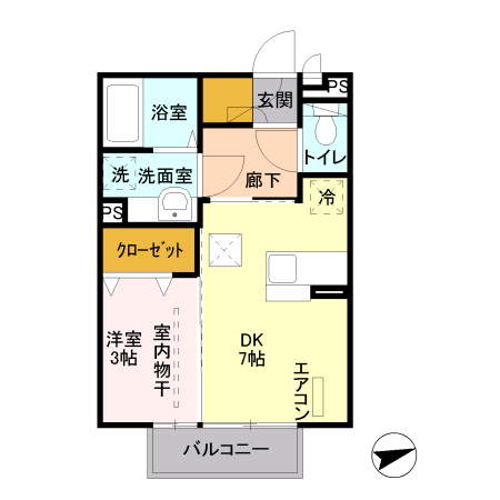ソレーユM Ⅴの間取り