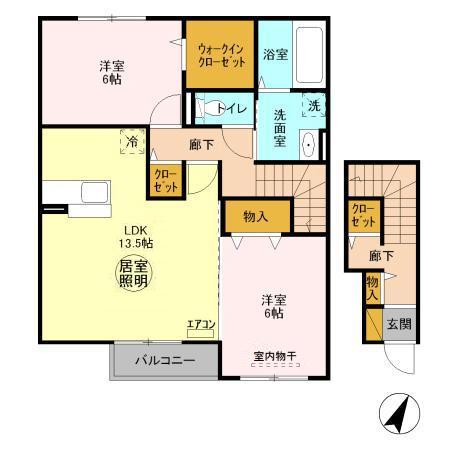 グラマードマレⅢ Dの間取り