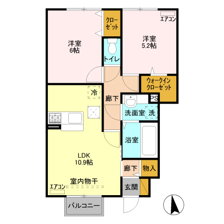 サンライトレジデンス II Bの間取り