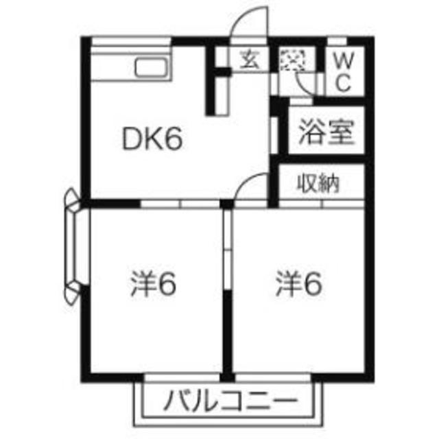 エステートピアコムAの間取り