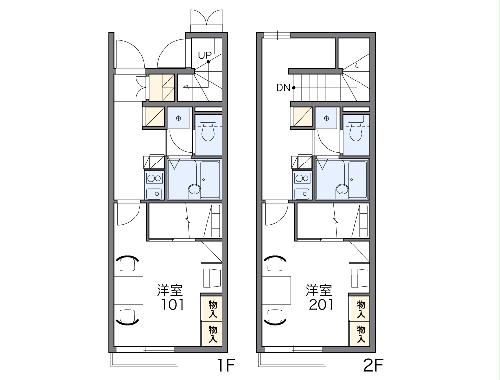 レオパレススカイビレッジ鈴鹿Ⅰの間取り