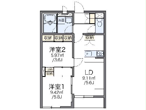 レオパレスK0049の間取り