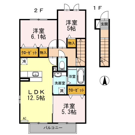 フロール朝日の間取り