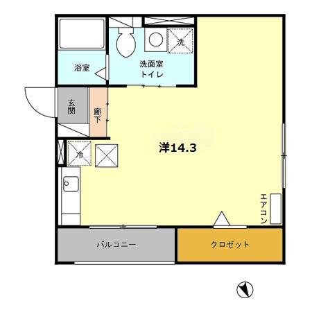 レセンテ石塚 Bの間取り