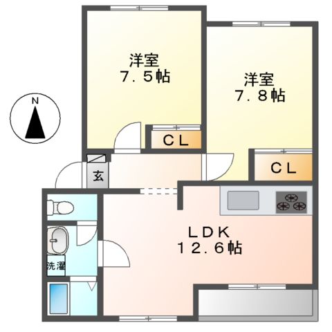 フレグランスYKの間取り