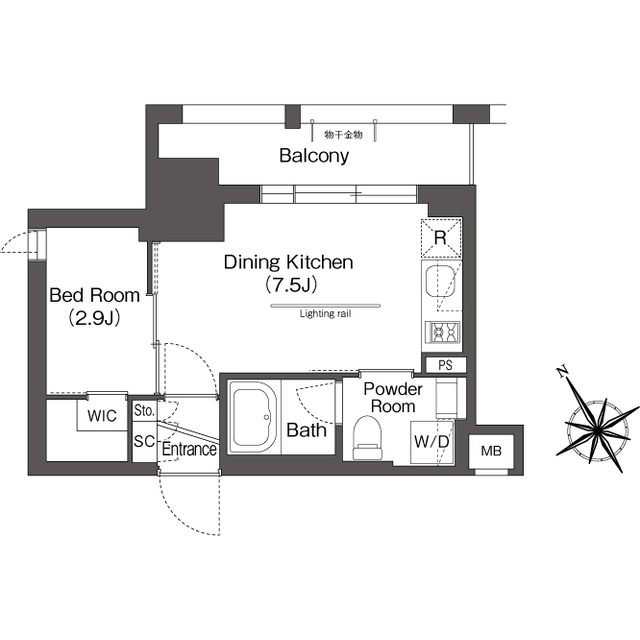 BluRock後楽園の間取り