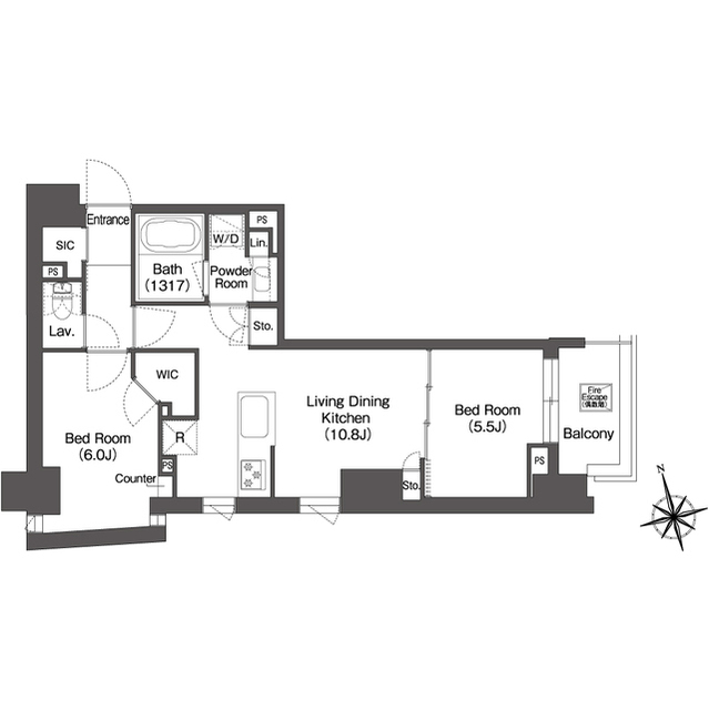 ミリアレジデンス浅草駒形の間取り