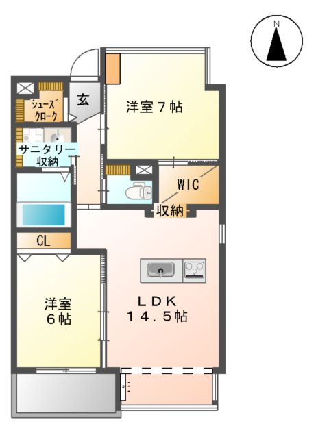 フルール・ド・リスの間取り