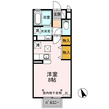 ハニーコート Eの間取り