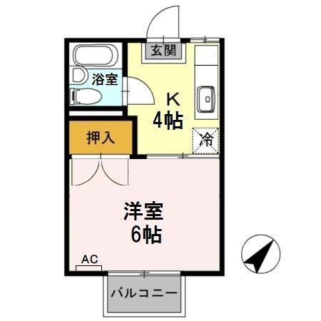 コーポ下賀茂の間取り