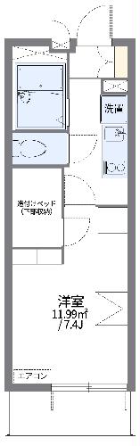 レオパレス大林Ⅰの間取り