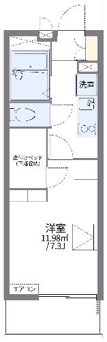 レオパレス阿左美の間取り