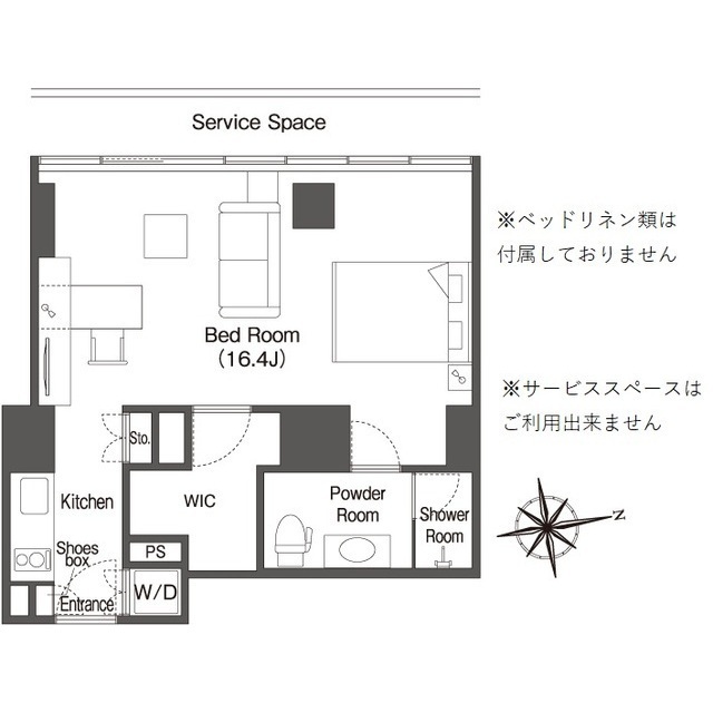 フロンティアレジデンスザタワー品川の間取り
