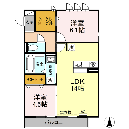 HILLS Nodaの間取り