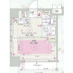 エステムプラザ飯田橋タワーレジデンス・801号室の間取り
