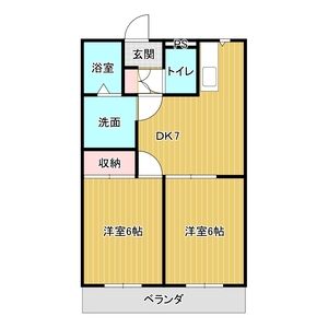 マ・シェリー【フリーレント対象物件】の間取り