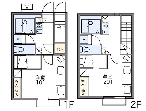 レオパレス幸田Bの間取り