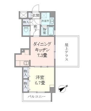 イーストコート平野の間取り