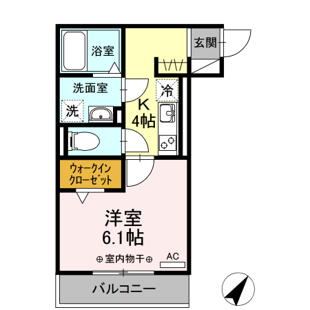 ジュネス東静岡の間取り