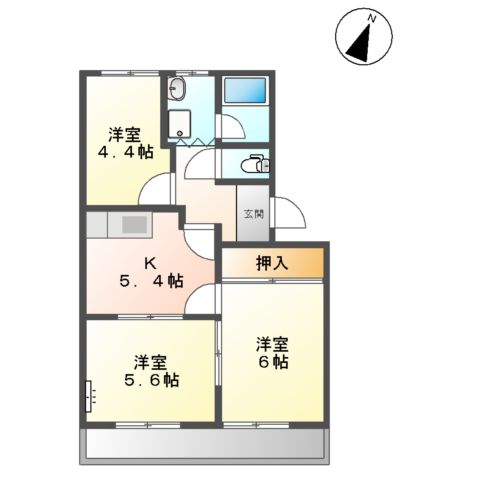 サンハイツコーエーの間取り