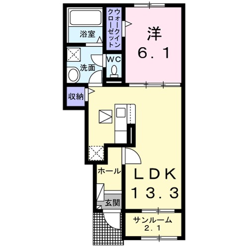 ラ・ビエントBの間取り