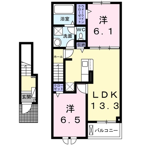 ラ・ビエントBの間取り
