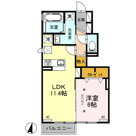 プリズム Bの間取り