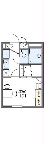 レオパレスグリーンⅡの間取り