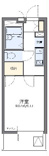 レオパレスラッキーの間取り