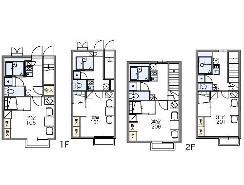 レオパレスグリーンプレイスの間取り