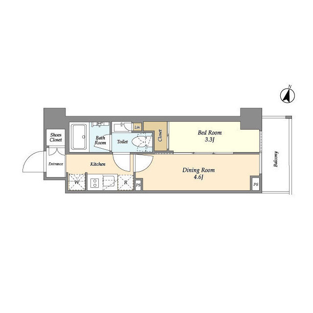 ジオエント山吹神楽坂の間取り