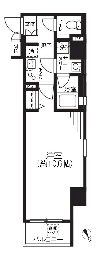 レガリス門前仲町パークサイドの間取り