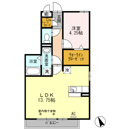 エスペランサ Sの間取り