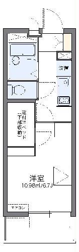 レオパレス片倉大丸の間取り