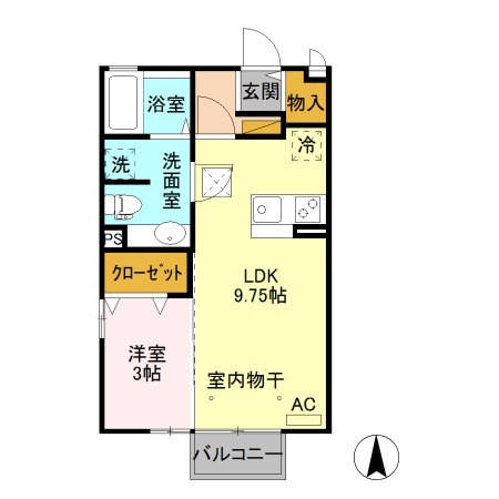 ルミエールやなせの間取り
