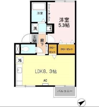 アパンション ロイヤルの間取り