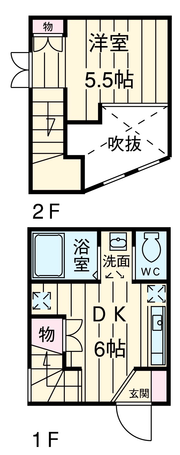 エステート長津田Ⅴ棟の間取り