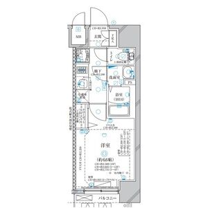 ディアレイシャス名古屋太閤通の間取り