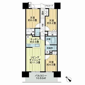 サーパス春日部南レジデンスの間取り